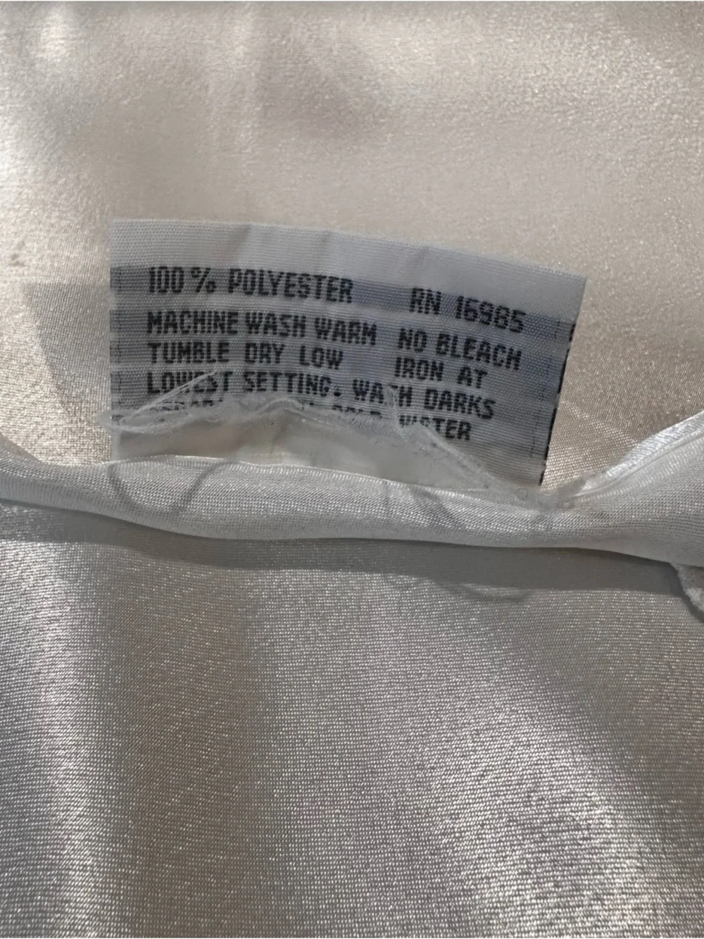 VINTAGE VAL MODE LINGERIE WHITE BRIDAL SLIP- MINI- FLORAL EMBROIDERY SIZE L - Picture 6 of 6